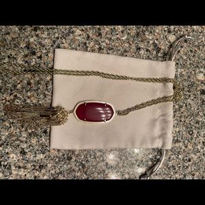 Kendra Scott Maroon Rayne Necklace